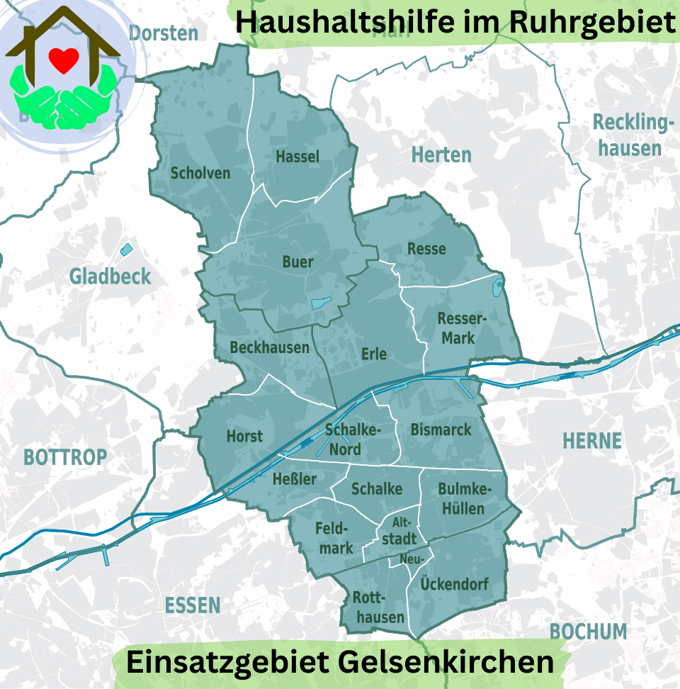 Haushaltshilfe im Ruhrgebiet - Essen, Gelsenkirchen