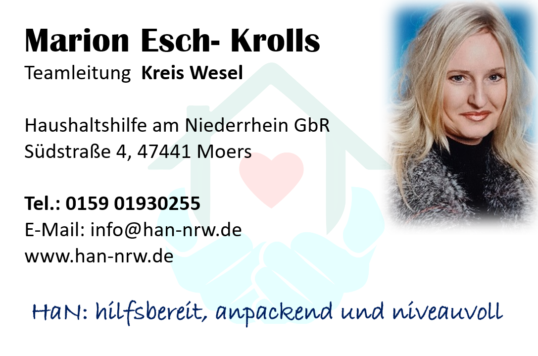 Haushaltshilfe Moers, Teamleitung